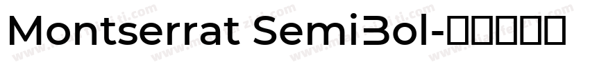 Montserrat SemiBol字体转换